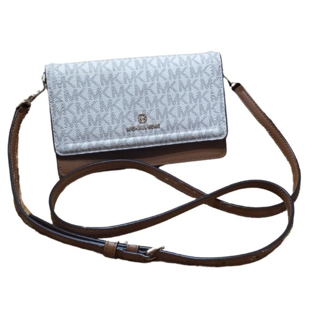 Micheal Kors Jet Set Small Logo Smartphone Convertible Crossbody Bag